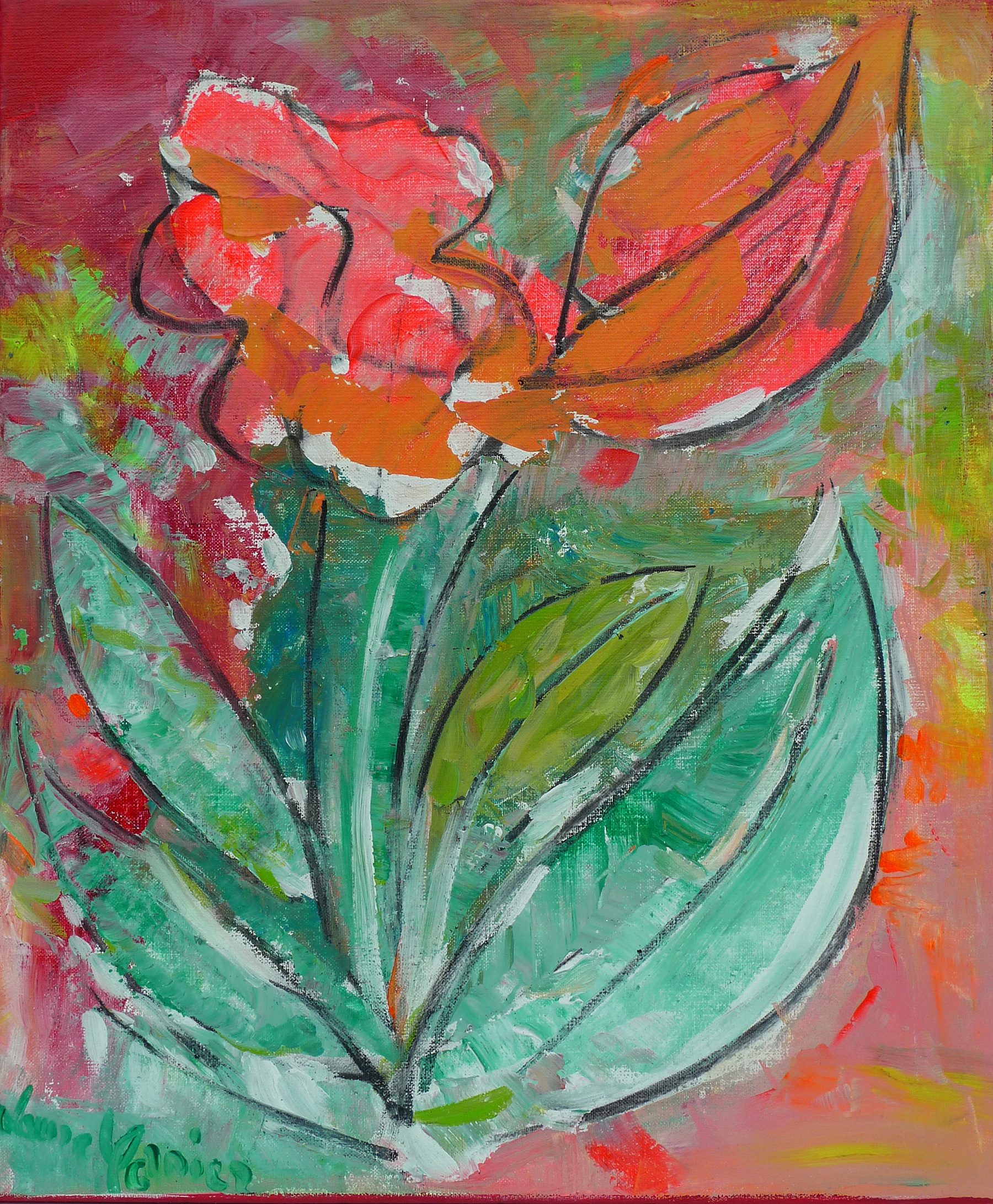 Fleurs oranges